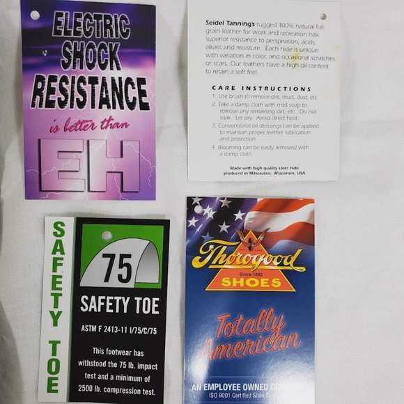 Thorogood American Heritage 6″ Tobacco Safety Toe Work Boot 13 EE 13 Wide Unworn - Picture 11 of 12